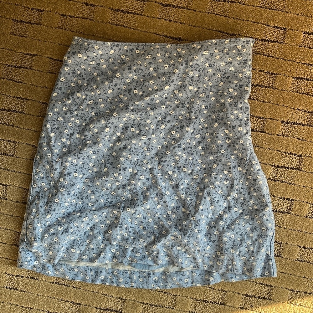 Abercrombie blue NWT floral pencil skirt
